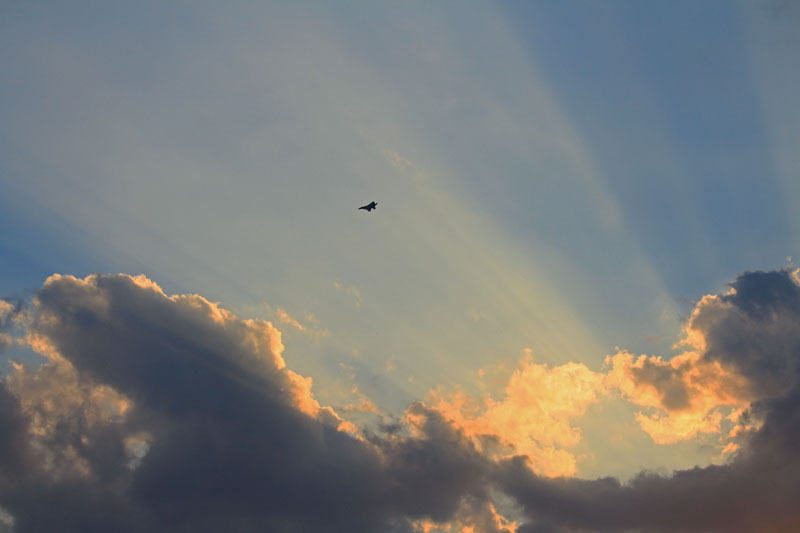 夜間飛行訓練中のｆ15