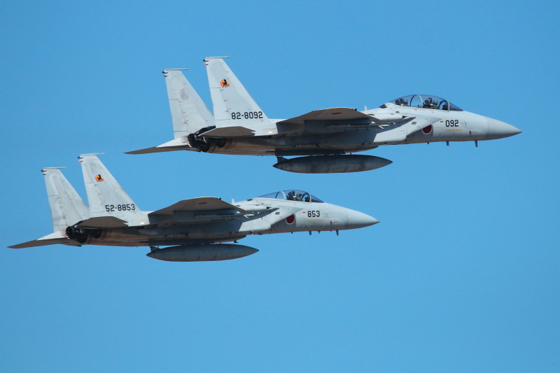 新田原基地所属アイコンタクトで離陸するＦ－15