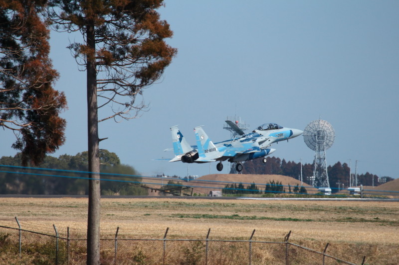 新田原基地に着陸するアグレスＦ－15