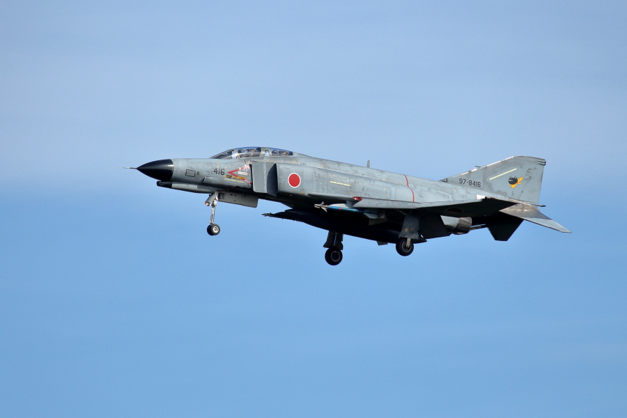 新田原基地でまだまだ頑張るＦ4戦闘機