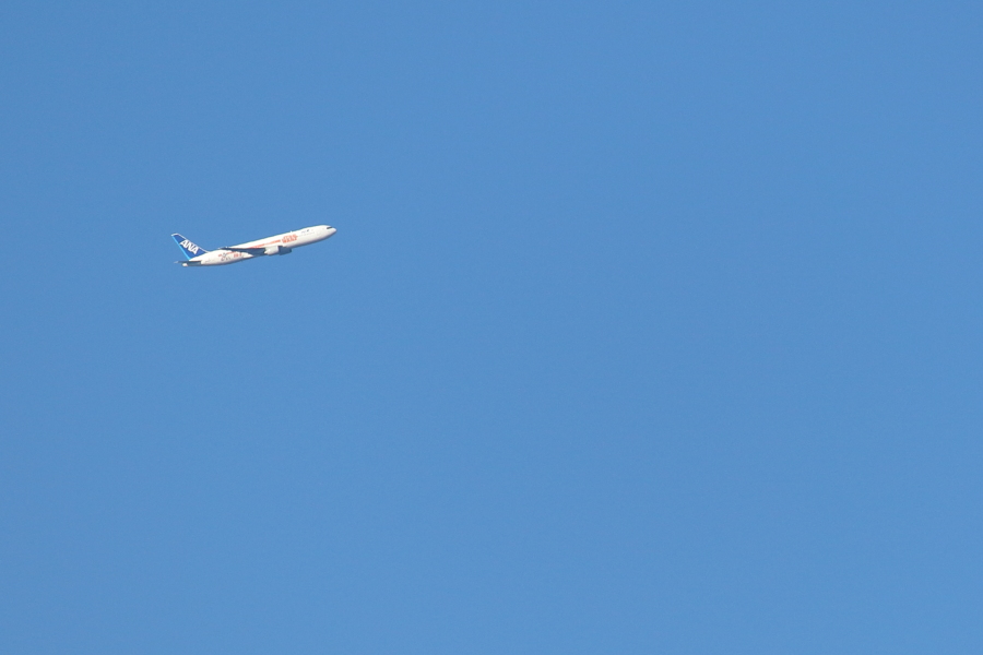 ANAスターウォーズ機B767東京に向かう