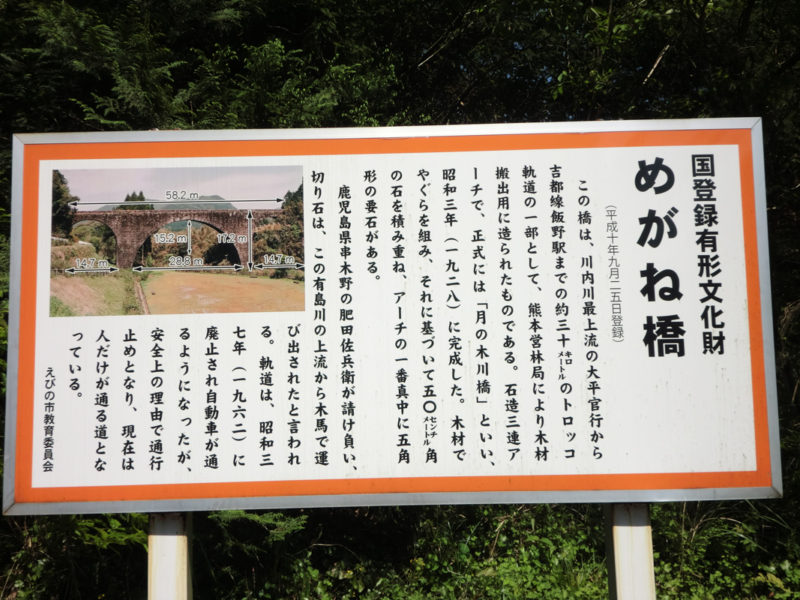 えびの市国指定の有形文化財めがね橋