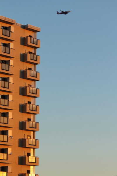 宮崎空港に向かうピーチ機