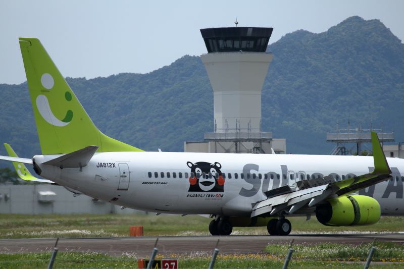 宮崎空港に安全に着陸したソラシドエア機