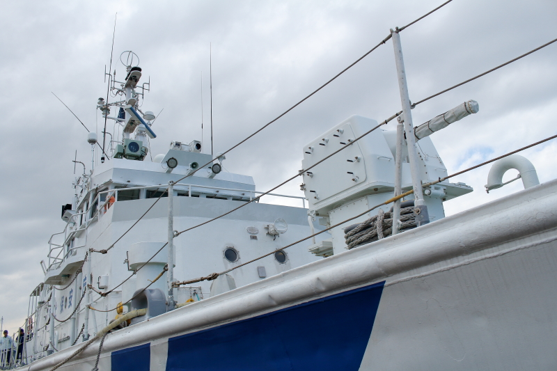 宮崎港に停泊中の巡視船きりしまの画像