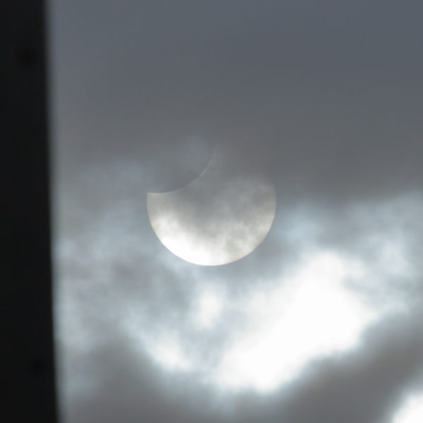 宮崎市での部分日食写真平成31年1月6日