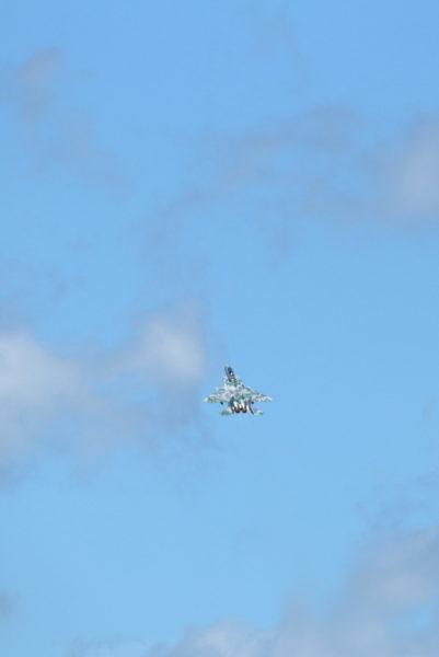 新田原基地にF15アグレッサーが来ていた。お帰りはクライムハイレートで花をそえた。