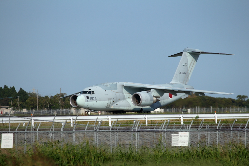 新田原基地に来ていたC-2輸送機、見た目頼もしそうな安定感Ｇいい。