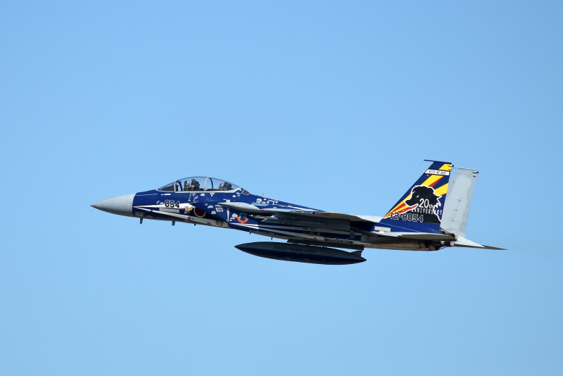 新田原基地教育隊の20周年特別塗装機やっと捕捉成功