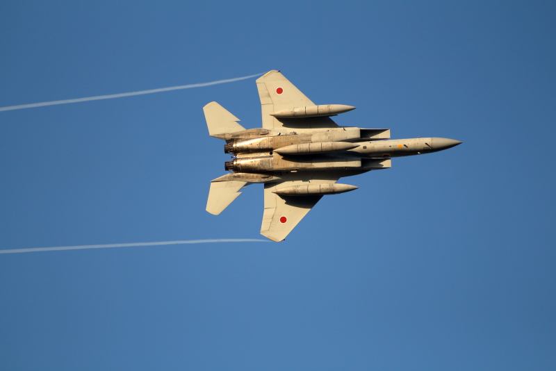 ウィークエンド新田原に向けた305飛行隊の予行機動の様子