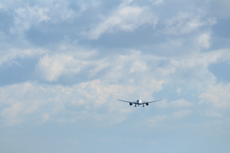 宮崎空港で久しぶりの再会B787-8の飛行機